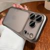 Luxury Matte Translucent Phone Case For iPhone 17 16 15 14 13 Pro Max 17Pro 16Pro Air Lens Protection Plating Bumper Cases Cover