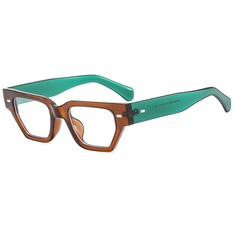 European and American square small frame rice nail sunglasses men's advanced sense ins trendy street sunglasses women's sunshade glasses