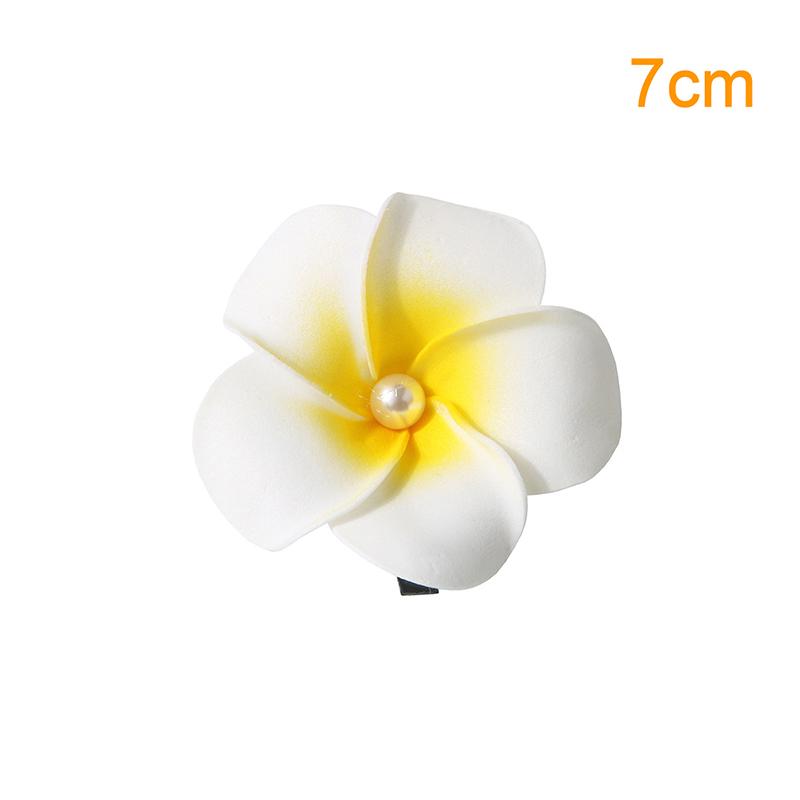 1 Stück Plumeria Blume Haarspangen für Damen Mädchen Haarnadeln Ei Blume Spange Hawaiianische Hochzeitsfeier Tasche Hut Zubehör