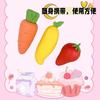 Kawai Stationery Creative Fruit Eraser Student Big Mac Cleans Crumbs Less Fun Cute and Easy To Wipe Office School Supplies