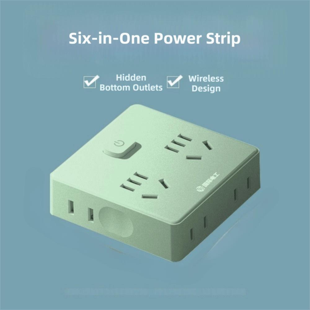 Platzsparende Ultra-dünne Steckdosenleiste Breite Steckdosen Flacher Stecker Wandstecker USB-C-Anschlüsse Steckdosenverteiler Bürogebrauch