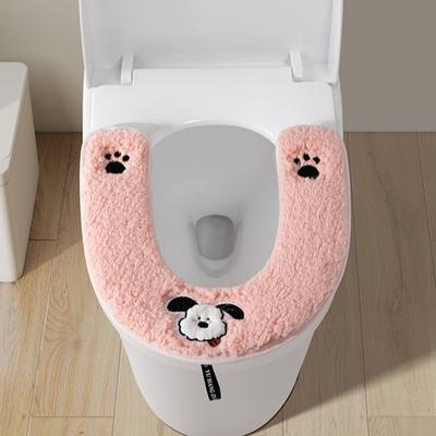 Coprisciolto in Pile Invernale Caldo con Manico Anti-Sporco Morbido Materiale Flanella Tappetino Bagno Casa Portatile Facile da Pulire Cuscinetto Confortevole
