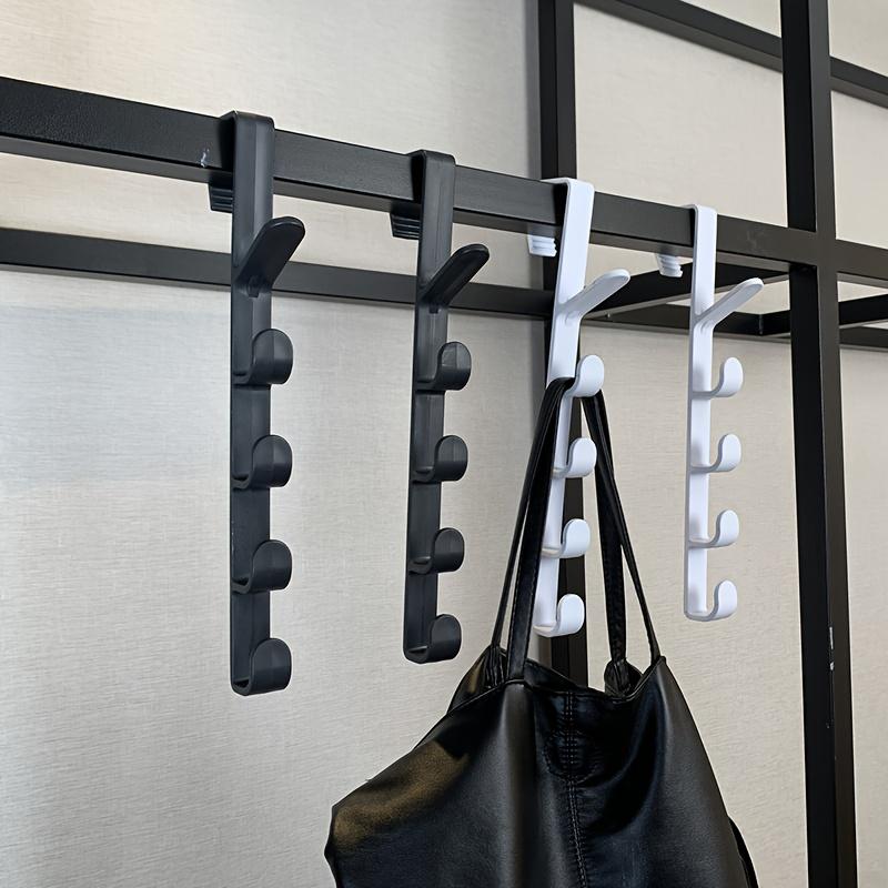1Pcs Bedroom Door Hanger Clothes Hanging Rack Over The Door Plastic Home Storage Organization Hooks Purse Holder for Bags Rails