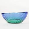 Toyo Sasaki Glass Small X Coral Sea Made In WA3301 Bowl, Blue/Green, Approx. 8.2 3.2cm, Design, Japan,