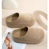 Fashion Shoes Woman 2024 Round Toe Clogs Platform Slip-on All-Match New Summer Creepers Slip On Comfortable Concise Slipper Slides