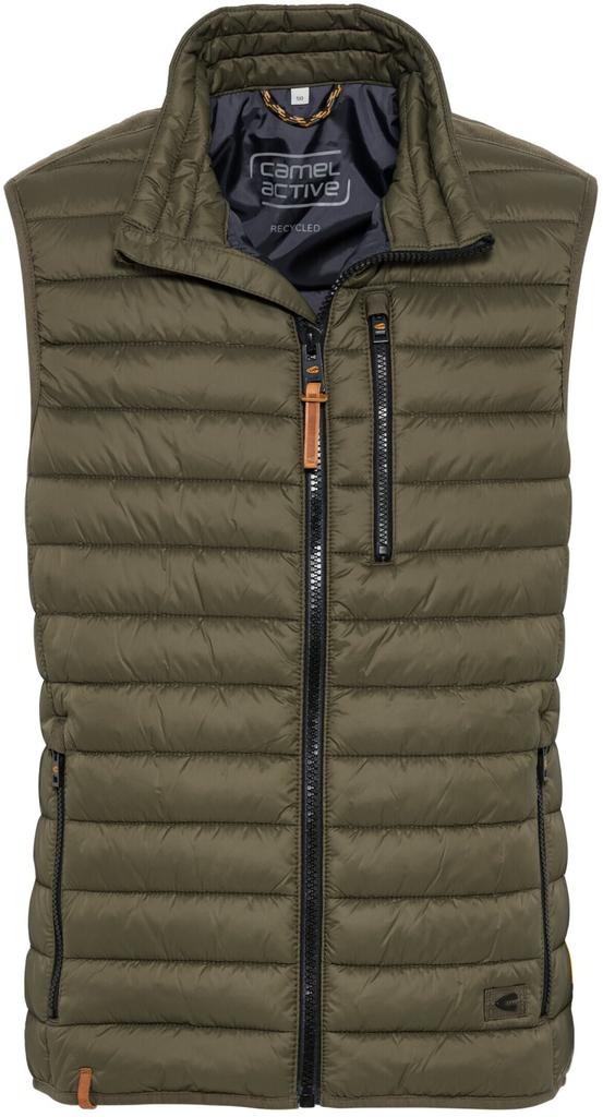Winter Jacket Camel Active Steppweste Mit Horizontaler Steppung (460210 9E52 93) Olive-brown