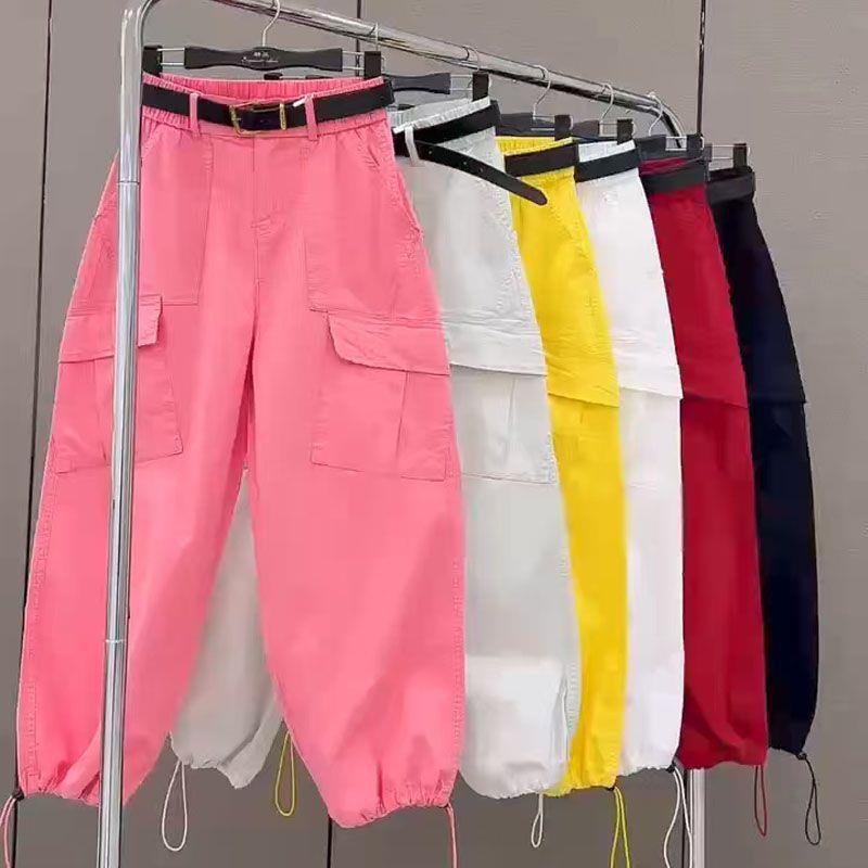 Women's High-Waisted Cargo Pants: Modern 2025 Style, Slimming, Loose and Versatile 9/10 Length Harem Fit