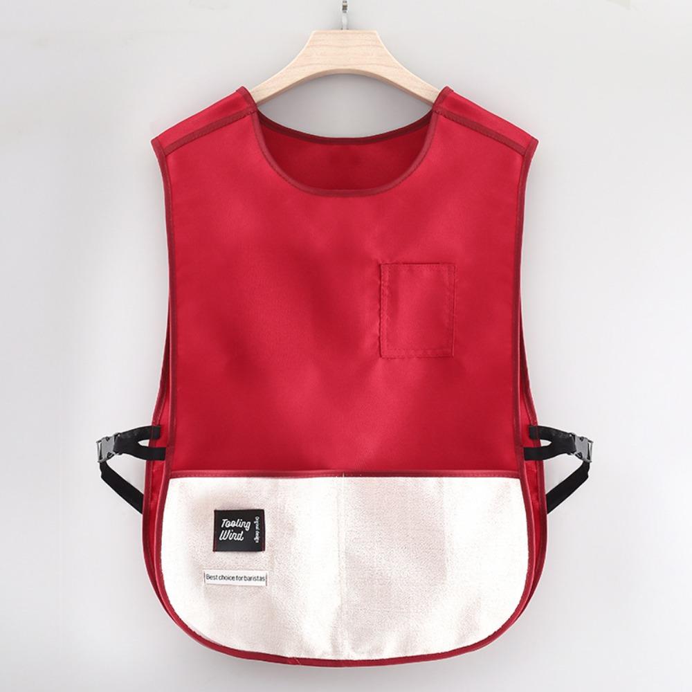 New Waterproof Kitchen Vest Apron Anti-fouling Sleeveless Chef Apron Breathable Oil-proof Cooking Smock for Home Kitchen