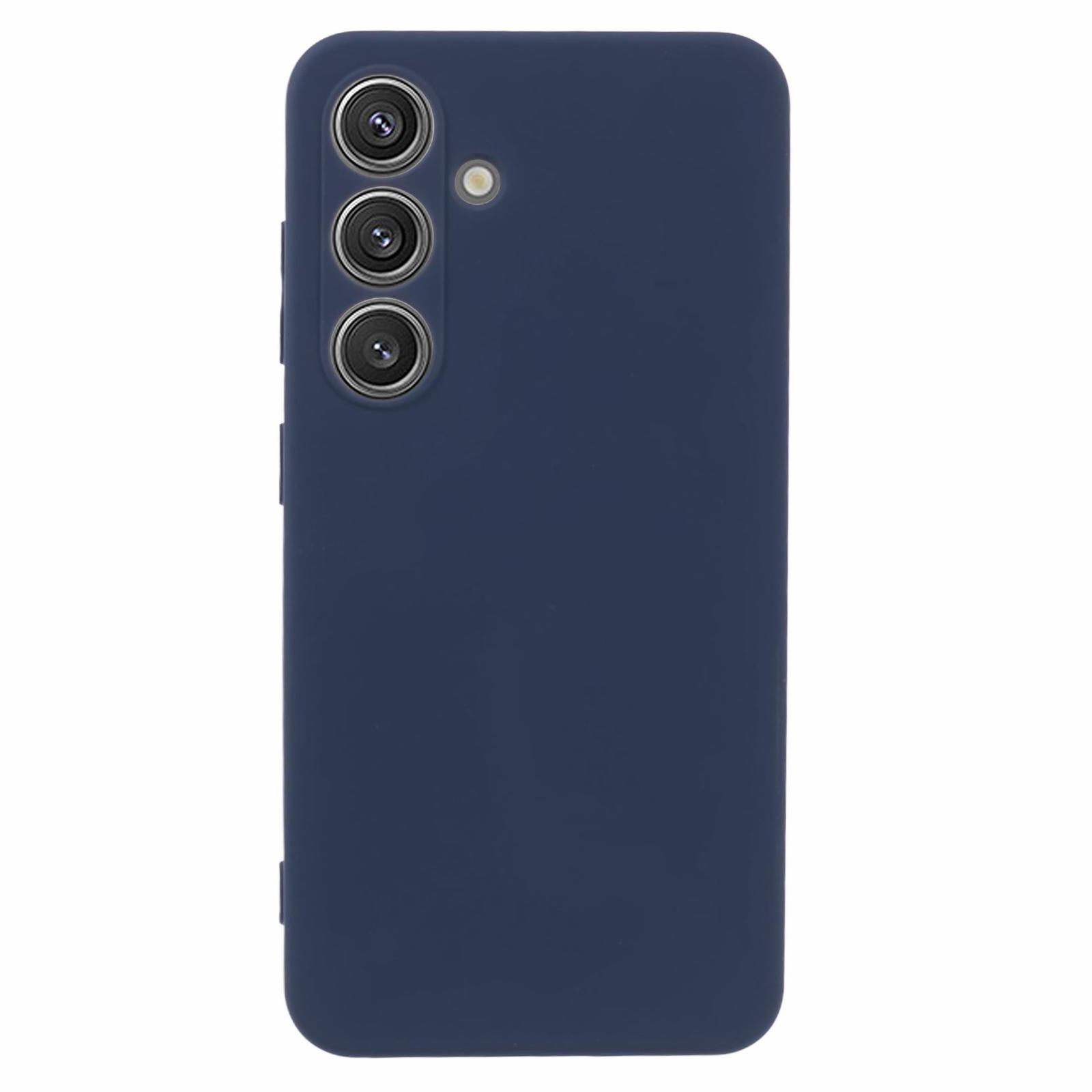 X-LEVEL Чехол для Samsung Galaxy S24 из ТПУ, гибкий, ультратонкий, с текстурой жидкого силикона Dark Blue