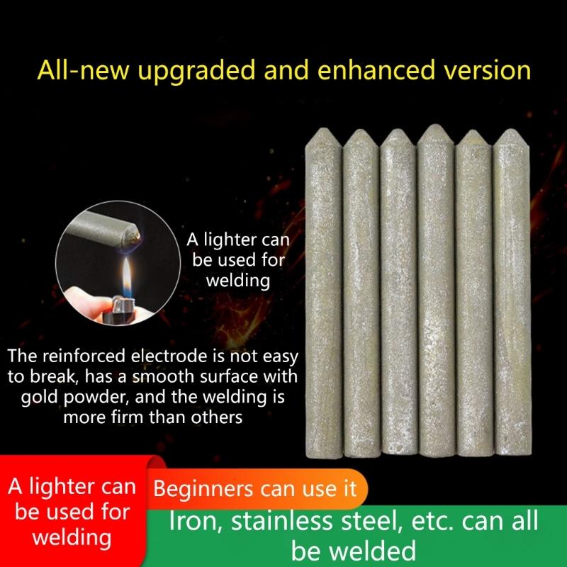 Multipurpose Metal Welding Rod For Iron Stainless Steel DIY Projects Using Basic Lighter Flame Technology