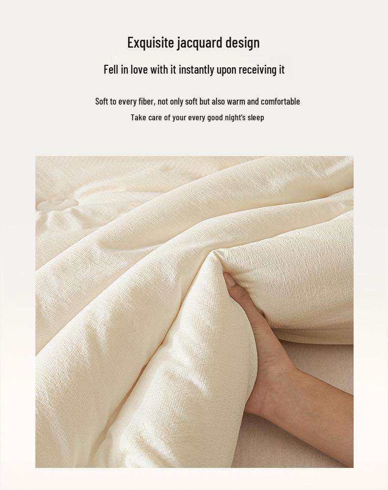 Kołdra Gruba z Włókna Sojowego Klasy A Antybakteryjna - Ciepła na Zimę, Przytulna na Wiosnę i Jesień, Pojedyncza Kołdra Bawełniana na Wszystkie Sezony