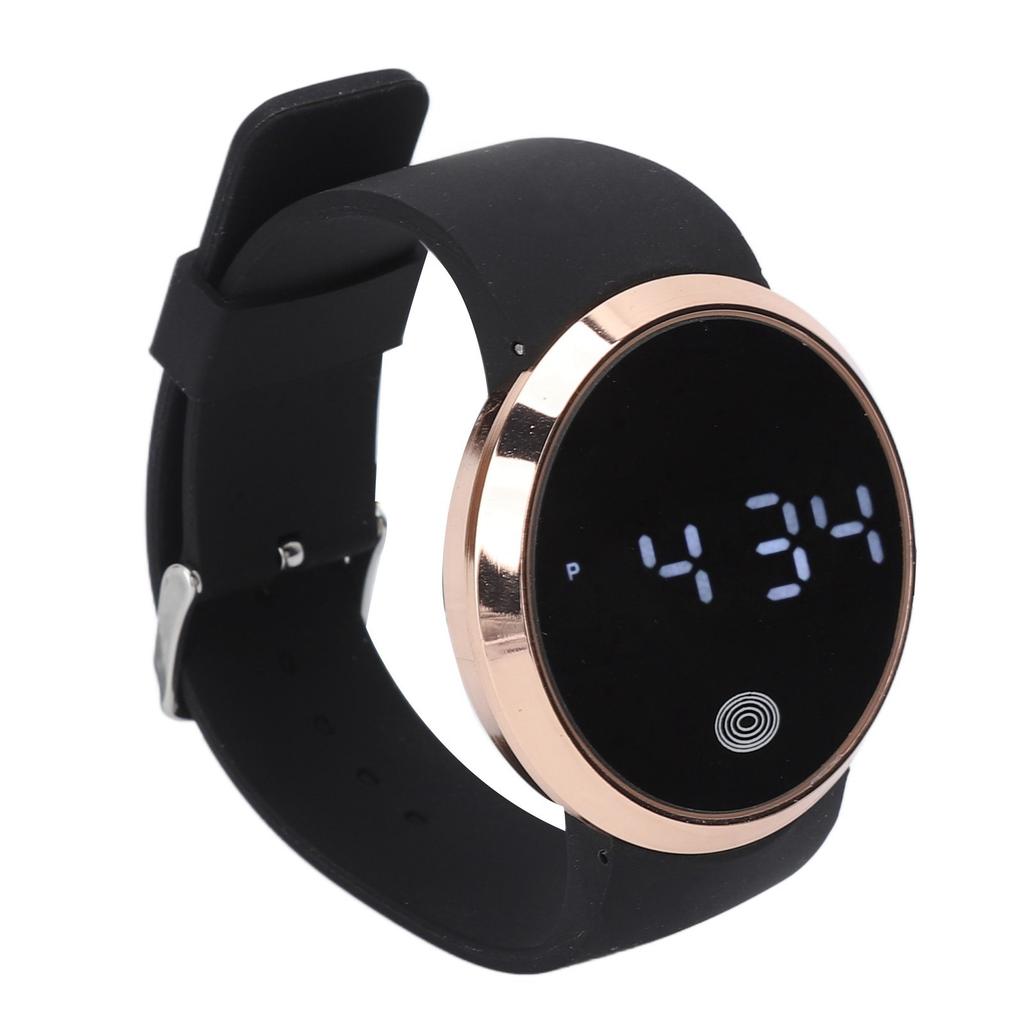 LED Watch Touch Screen Adjustable Stylish Couple Watch for Leisure Sports Business Parties