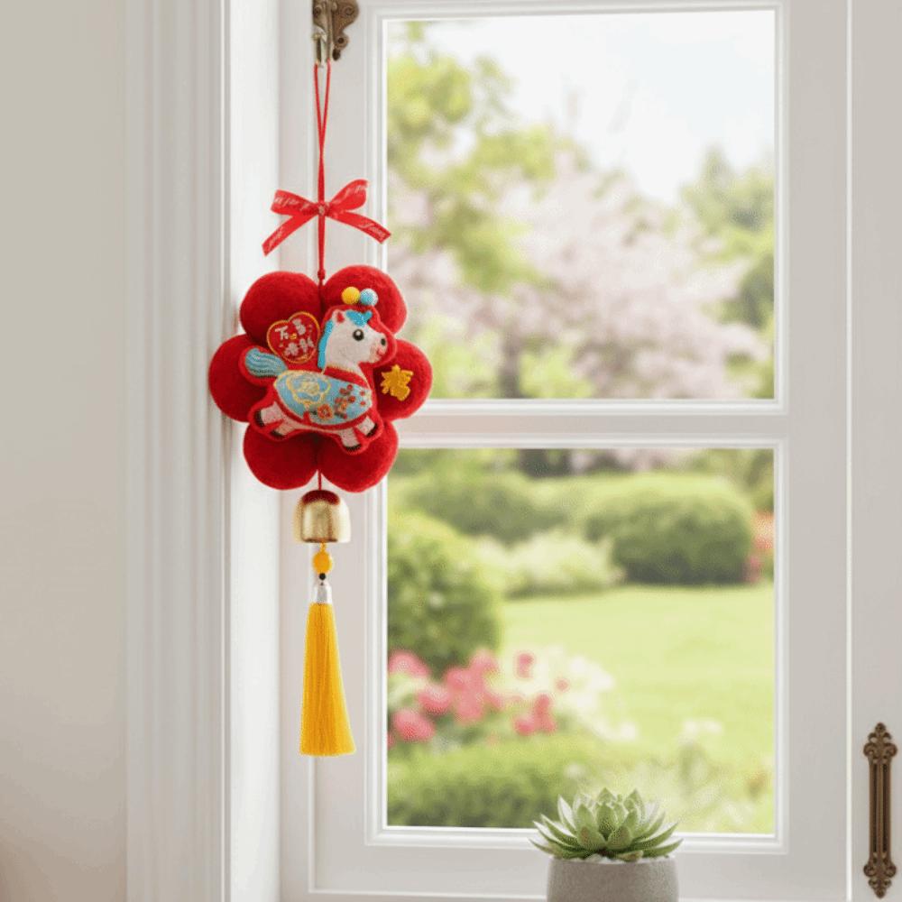 Horse Design New Year Decoration Chinese Zodiac Spring Festival Door Hanging  New Year Celebration