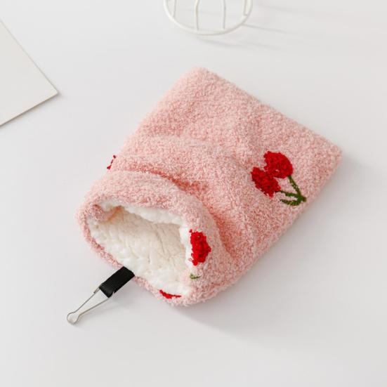 Hamster Sleep Pouch Hangable Windproof Bite Resistant Load-bearing Rest Embroidery Easy Access Hamster Sleeping Bag Pet Cage