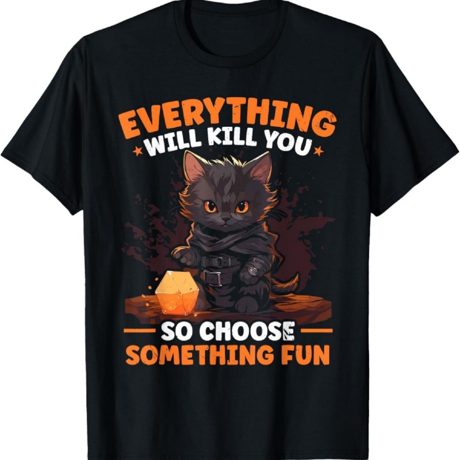 RPG Gaming Role Playing D20 Tabletop Games Funny RPG Gamer T-Shirt S