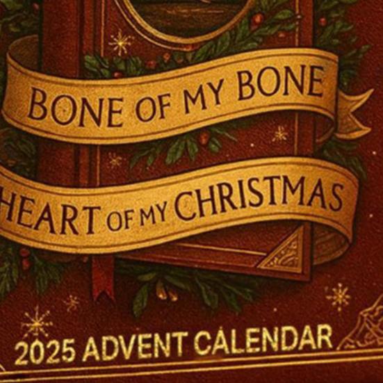 Outlander Blood Themed Advent Calendar 24-Day Christmas Countdown Box with Acrylic Ornaments Multifunctional Holiday