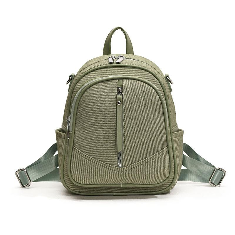 New women's large-capacity PU candy color dopamine backpack backpack change bag fashion out of the street