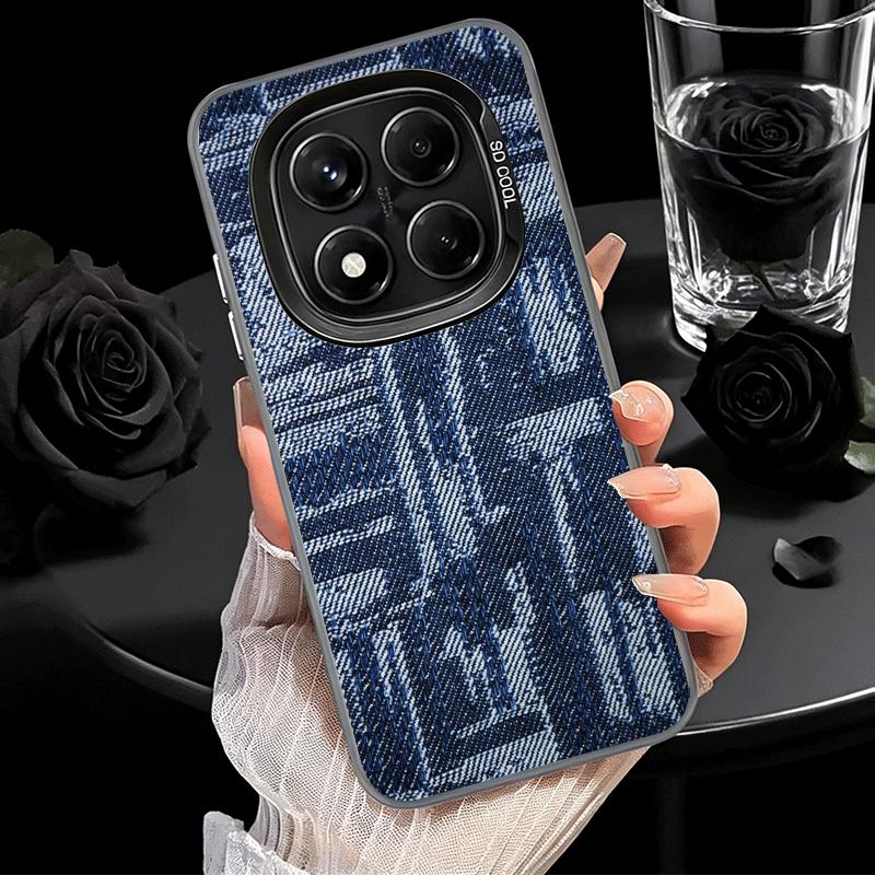 Retro Denim Pattern Soft Phone Case for Xiaomi Redmi Note 13 14 15 Pro Plus 12S 12 11S 11 11T 10S 10 Shockproof Cover Back Shell