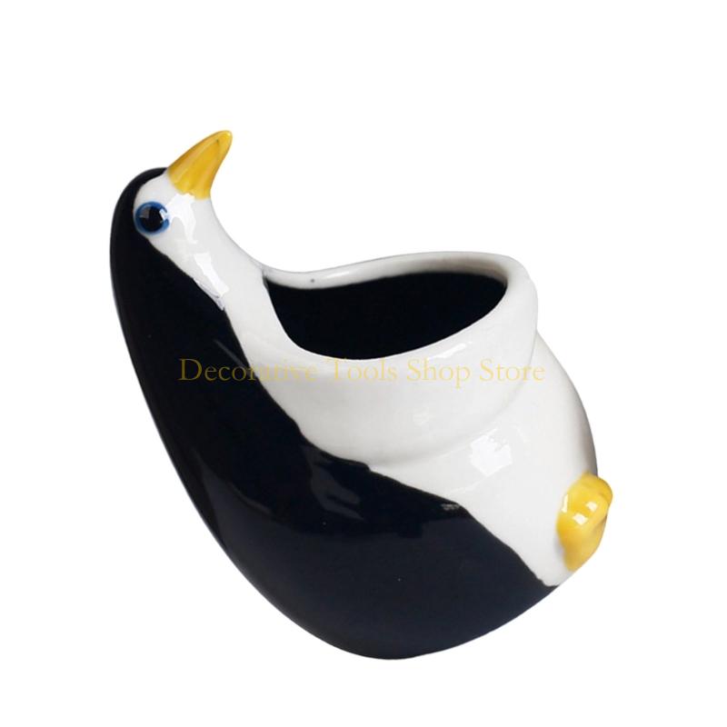 QX2E Ceramic Animal Fleshy Plant Flower Pot for Home Green Plant Potted Plant Personality Creative Ceramic Ornaments Home