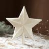 Hollow Out Christmas Tree Top Star White Christmas Tree Ornaments  Christmas Decoration