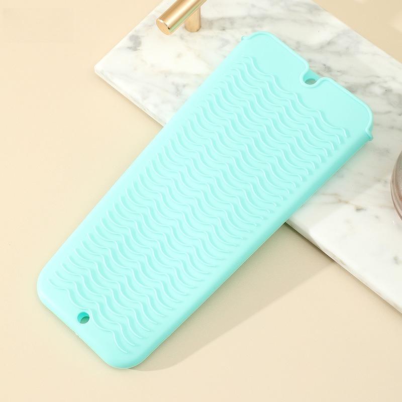 1pc Silicone Curling Iron Heat Insulation Cover, High Temperature Resistant Tool, Non-slip, Portable Storage Bag