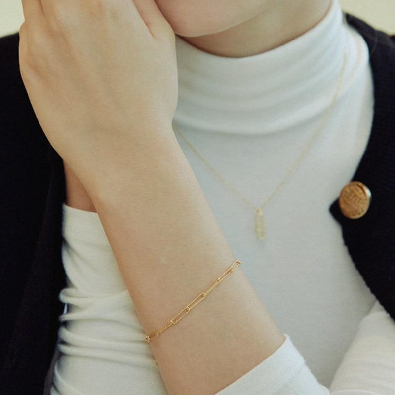 Shertz Twinkle Clip Chain Bracelet (Silver 925)