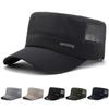 New Mesh Baseball Cap Sun Protection Adjustable Flat Top Hat Quick Dry Peaked Cap Summer