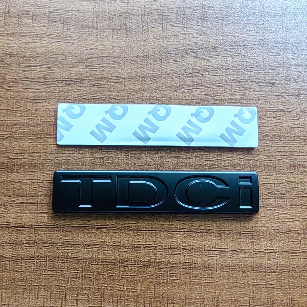 3D Metal Chrome Black Logo TDCI Emblem Car Fender Trunk Badge For Fiesta Kuga Mondeo MK3 Focus MK2 TDCI Sticker Accessories