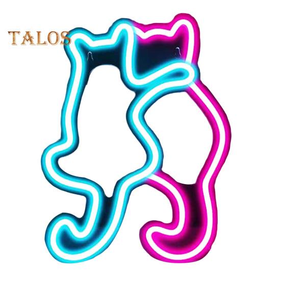 

Неоновая вывеска в виде кошки, светодиодная неоновая лампа в форме животного, настенное художественное украшение для детской комнаты, спальни, гостиной, бара, декор G