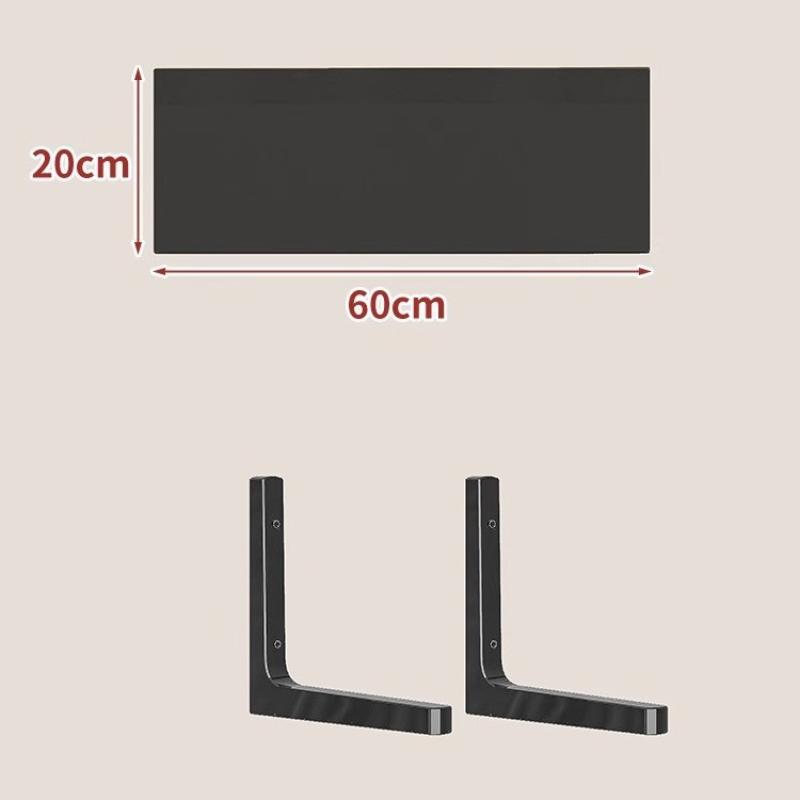 Wall Shelves Floating Wood Water Resistant-Space Saving Storage Display Rack Kitchen Bathroom