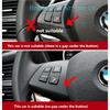 For BMW X5 E70 2008-2013 Real Carbon Fiber Steering Wheel Button Decor Trim