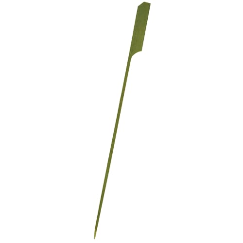 Commercial-Grade Teppo Skewers, 18cm, Pack of 100, for Rotating Foods, 01315, Green