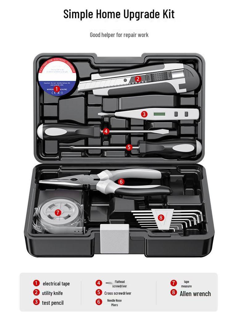 Royal Household Hardware & Woodworking Toolbox Set