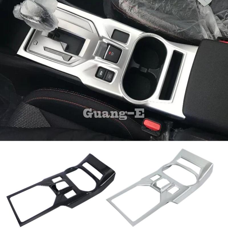 For SUBARU XV 2018 ABS Matte Sticker Middle Handbrake Panel Shift Stall Paddle Cup Switch Frame Trim 1pcs