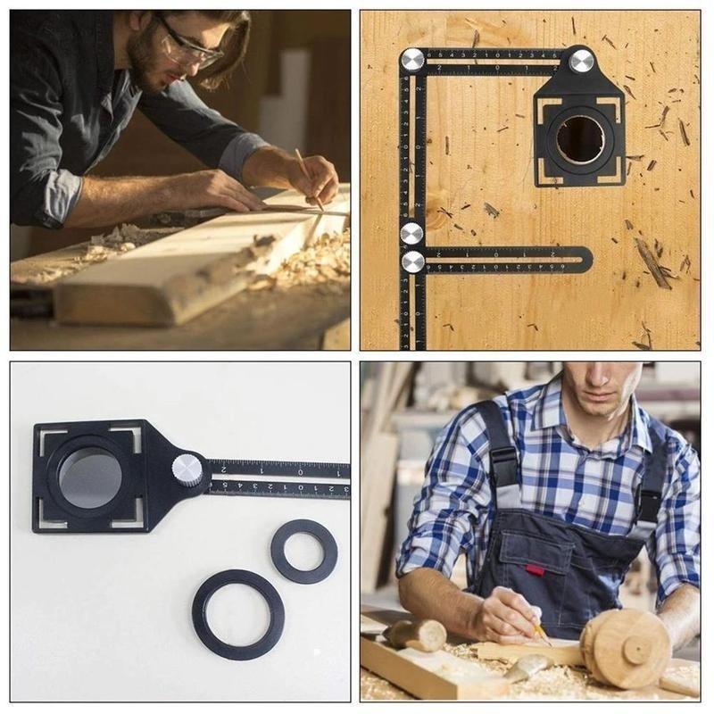 Universal Ceramic Tile Perforation 6-side Measuring Positioner