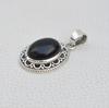 Black Onyx Pendant, 925 Sterling Silver Pendant, Boho Pendant, December Birthstone Pendant, Handmade Pendant, Designer Pendant, Gift for Her