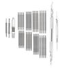 37 Pièces Outils de Retrait de Goupilles de Maillons de Bracelet de Montre Kit d'Outils de Réparation de Montre avec Outil Barre à Ressort pour Ajustement et Remplacement de Bracelet