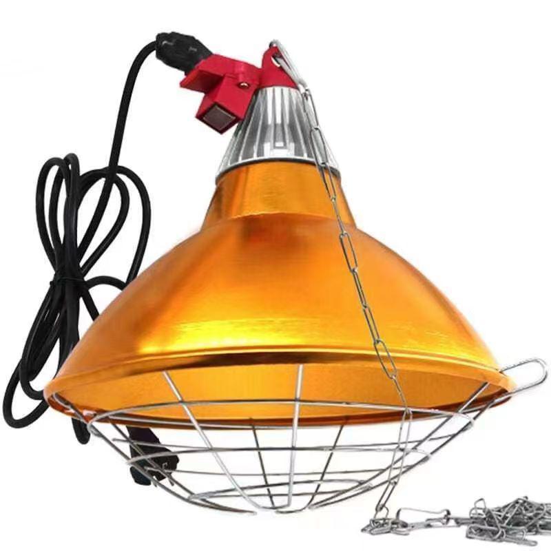 Adjustable EU/US Standard Piglet Warming Lamp Shade, Insulated Heating Cover for Chickens and Pigs
