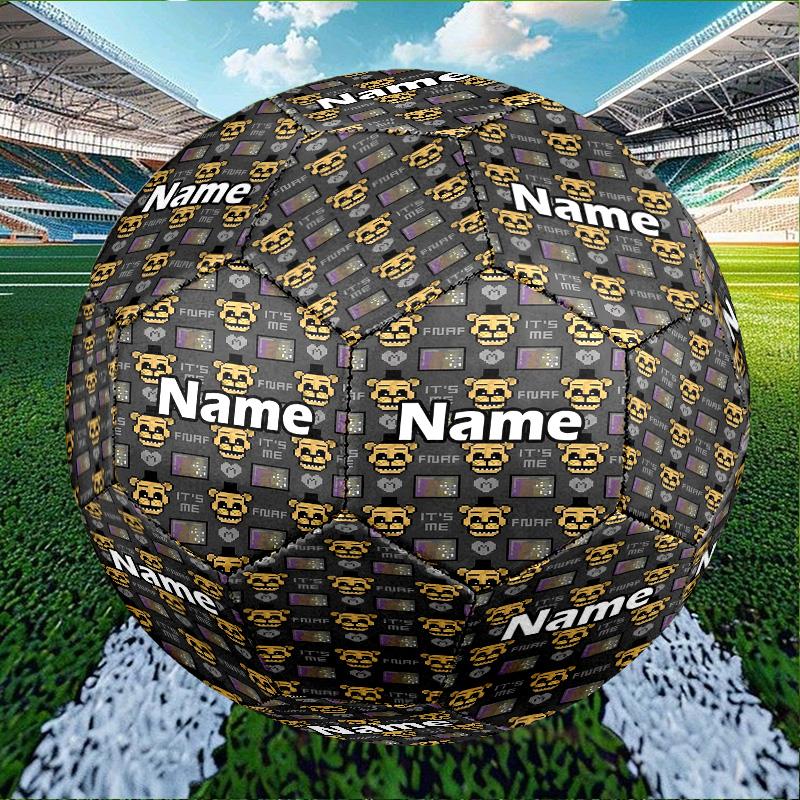 Custom Name Personalized Five Nights At Freddy's Print Size 5 Soccer Ball Training & Match Football, for Team, Kicking, Gift for Football