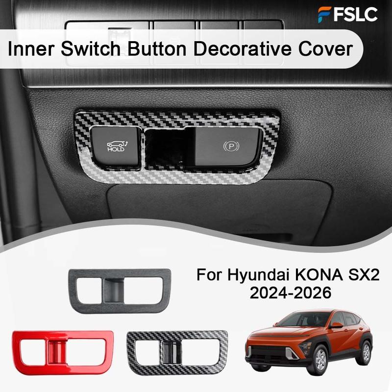Car Decoration Inner Switch Button Decorative Cover  For Hyundai KONA SX2 2024-2026 Car Styling Upgrade Modify A Car