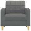Vidaxl Armchair, Dark Gray, 60 Cm, Upholstered In Fabric