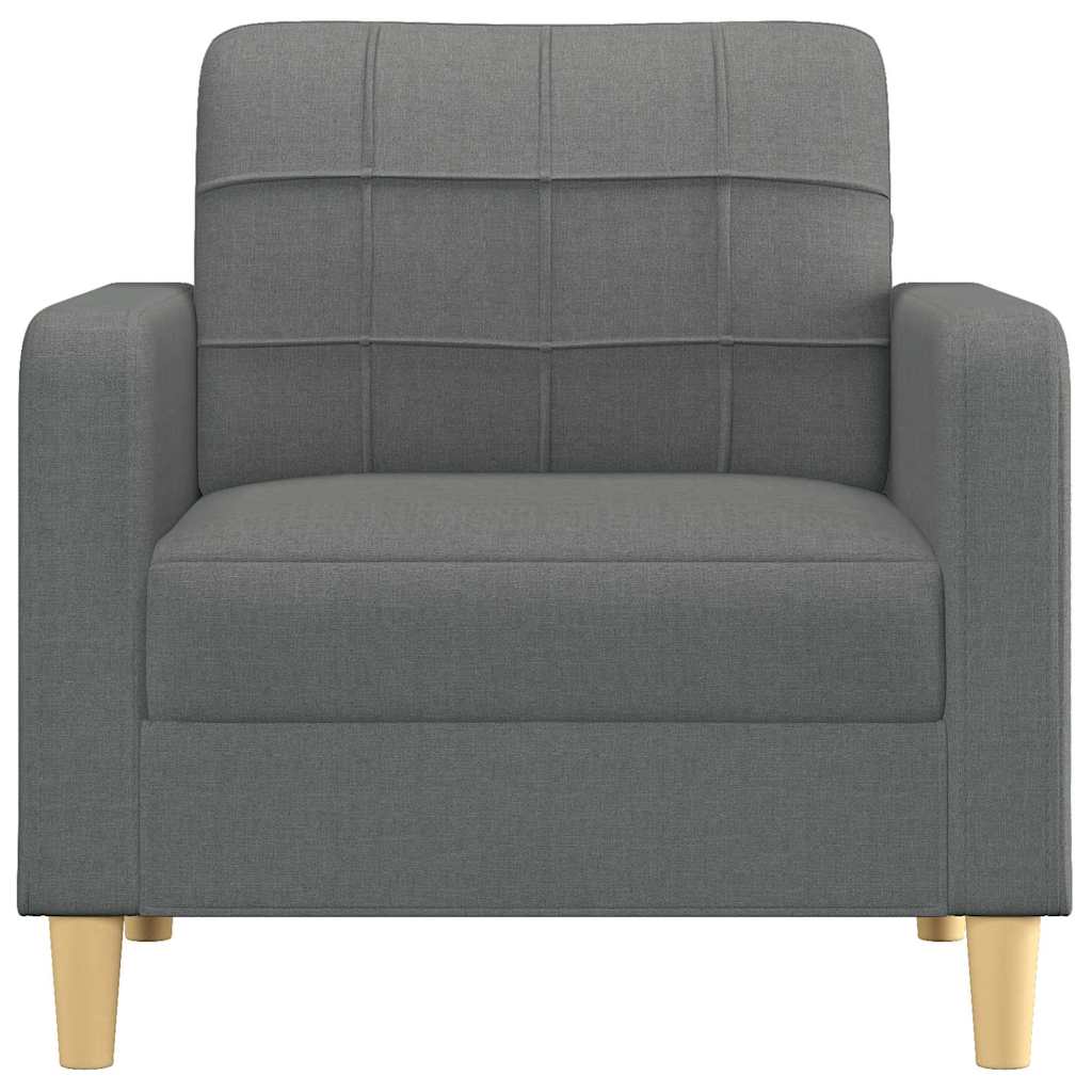 Vidaxl Armchair, Dark Gray, 60 Cm, Upholstered In Fabric