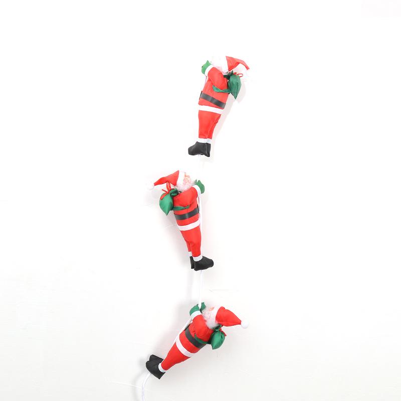 25CM Santa Claus Climbing Ladder Christmas Tree Ornament for Home, Hotel, and Mall Decor