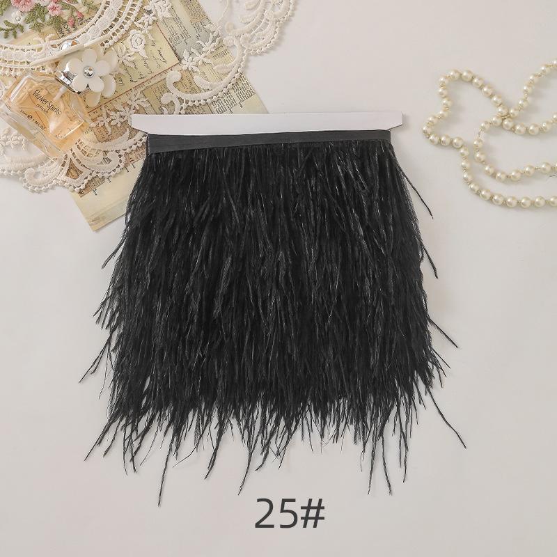 67 Color Clothing Accessories, 1 Meter Minimum Order On Ostrich Hair Cloth Edge, Decorative Feather Cloth Edge