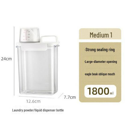 High-Transparency Airtight PET Jar for Moisture-Proof Laundry Detergent Storage