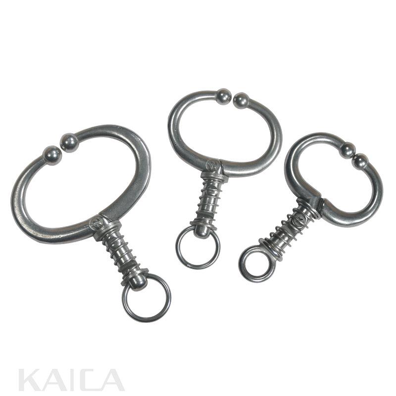 Stainless Steel Bull Nose Pliers for Cattle, Large Size, Punch-Free Spring Type Traction Tool