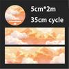 11mm X 1m PET Sky Clouds Tape for DIY Scrapbooking Planner Diary Aesthetic Masking Tape Stationery Office Supplies