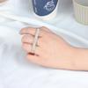 Three Fingers Knuckle Duster Ring Minimalist Stainless Steel Bar Ring