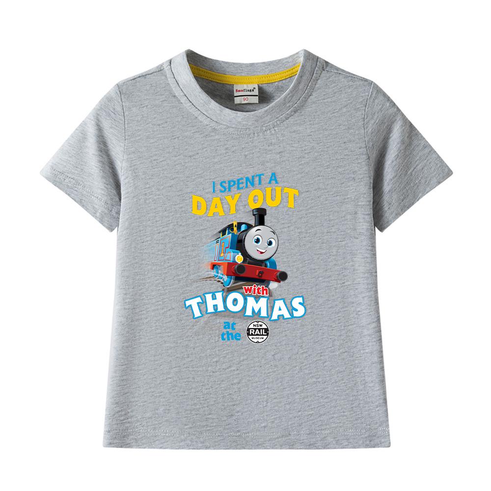 Boys' Printed Short-Sleeve Cotton T-shirt - 2023 Summer Fashion