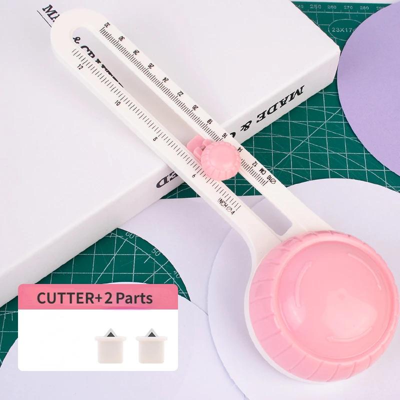 Circular Paper Cutter Scrapbook Cards Circle Shape Cutter DIY Round Cutting Knife 360 Rotary Circle Cutter